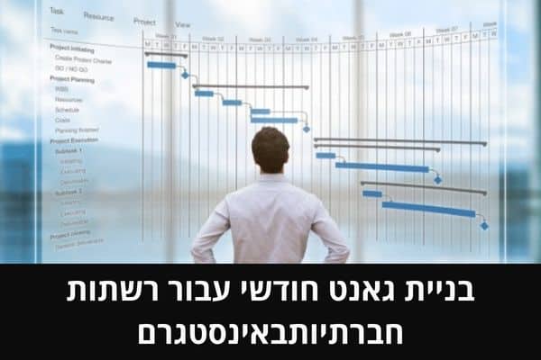 בניית גאנט חודשי עבור רשתות חברתיות